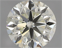 Natural Diamond 0.40 Carats, Round with Very Good Cut, J Color, IF Clarity and Certified by IGI