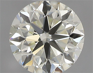 Picture of Natural Diamond 0.40 Carats, Round with Very Good Cut, J Color, IF Clarity and Certified by IGI