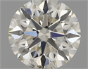 Natural Diamond 0.45 Carats, Round with Excellent Cut, I Color, SI1 Clarity and Certified by IGI