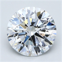 Natural Diamond 3.01 Carats, Round with Excellent Cut, D Color, SI1 Clarity and Certified by GIA