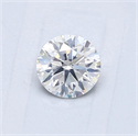 Natural Diamond 0.54 Carats, Round with Good Cut, F Color, I1 Clarity and Certified by GIA