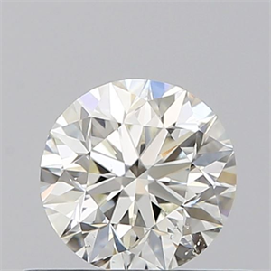 Picture of Natural Diamond 0.50 Carats, Round with Very Good Cut, I Color, SI1 Clarity and Certified by GIA