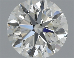 Picture of Natural Diamond 0.50 Carats, Round with Very Good Cut, I Color, VVS2 Clarity and Certified by IGI