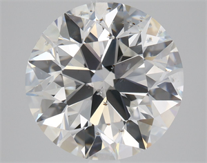 Picture of Natural Diamond 3.01 Carats, Round with Excellent Cut, E Color, SI2 Clarity and Certified by GIA