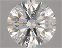 Natural Diamond 2.30 Carats, Round with Excellent Cut, F Color, I1 Clarity and Certified by GIA