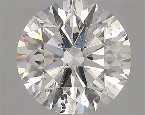 Picture of Natural Diamond 2.30 Carats, Round with Excellent Cut, F Color, I1 Clarity and Certified by GIA