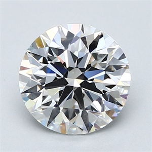 Picture of Natural Diamond 2.01 Carats, Round with Excellent Cut, D Color, SI1 Clarity and Certified by GIA