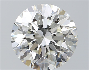 Picture of Natural Diamond 4.01 Carats, Round with Excellent Cut, J Color, VS1 Clarity and Certified by GIA