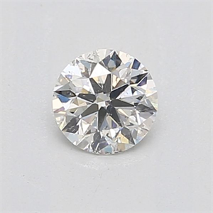 Picture of Natural Diamond 0.44 Carats, Round with Excellent Cut, H Color, SI2 Clarity and Certified by IGI