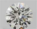 Natural Diamond 0.43 Carats, Round with Excellent Cut, J Color, VS1 Clarity and Certified by GIA