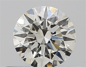 Picture of Natural Diamond 0.43 Carats, Round with Excellent Cut, J Color, VS1 Clarity and Certified by GIA