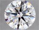 Natural Diamond 0.40 Carats, Round with Excellent Cut, H Color, VS2 Clarity and Certified by GIA