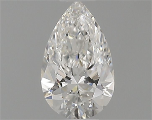 Picture of Natural Diamond 0.41 Carats, Pear with  Cut, F Color, VVS1 Clarity and Certified by GIA