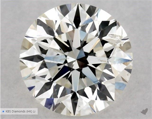 Picture of Natural Diamond 0.50 Carats, Round with Excellent Cut, J Color, SI2 Clarity and Certified by GIA