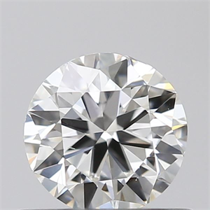 Picture of Natural Diamond 0.50 Carats, Round with Very Good Cut, H Color, VS2 Clarity and Certified by GIA