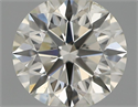 Natural Diamond 0.43 Carats, Round with Excellent Cut, H Color, VS2 Clarity and Certified by IGI