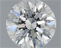 Natural Diamond 0.40 Carats, Round with Excellent Cut, F Color, VVS2 Clarity and Certified by GIA