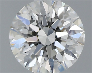 Picture of Natural Diamond 0.40 Carats, Round with Excellent Cut, F Color, VVS2 Clarity and Certified by GIA