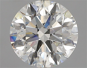 Picture of Natural Diamond 2.01 Carats, Round with Excellent Cut, I Color, SI2 Clarity and Certified by GIA