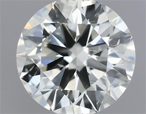 Picture of Natural Diamond 0.40 Carats, Round with Excellent Cut, I Color, SI1 Clarity and Certified by IGI