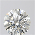 Natural Diamond 0.44 Carats, Round with Excellent Cut, J Color, VVS2 Clarity and Certified by GIA