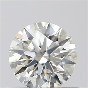 Picture of Natural Diamond 0.44 Carats, Round with Excellent Cut, J Color, VVS2 Clarity and Certified by GIA