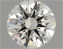 0.53 Carats, Round Diamond with Excellent Cut, L Color, VVS2 Clarity and Certified by GIA