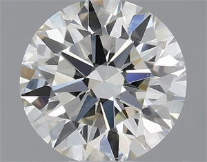 Picture of Natural Diamond 0.40 Carats, Round with Excellent Cut, K Color, SI1 Clarity and Certified by GIA