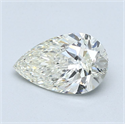 Natural Diamond 1.51 Carats, Pear with  Cut, J Color, VVS1 Clarity and Certified by IGI