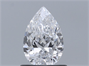 Natural Diamond 0.71 Carats, Pear with  Cut, D Color, VS2 Clarity and Certified by GIA