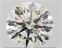 Natural Diamond 0.52 Carats, Round with Excellent Cut, K Color, VS2 Clarity and Certified by GIA