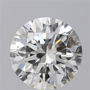 Picture of Natural Diamond 2.51 Carats, Round with Excellent Cut, J Color, VVS1 Clarity and Certified by GIA