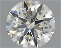 Natural Diamond 0.45 Carats, Round with Excellent Cut, J Color, VVS2 Clarity and Certified by IGI