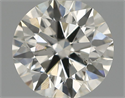 Natural Diamond 0.58 Carats, Round with Excellent Cut, I Color, VS2 Clarity and Certified by IGI