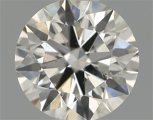 Picture of Natural Diamond 0.58 Carats, Round with Excellent Cut, I Color, VS2 Clarity and Certified by IGI