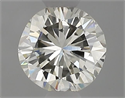 Natural Diamond 0.43 Carats, Round with Good Cut, J Color, VVS2 Clarity and Certified by IGI