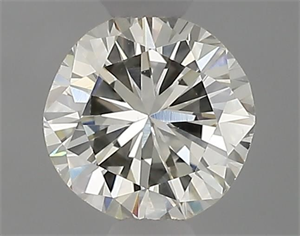 Picture of Natural Diamond 0.43 Carats, Round with Good Cut, J Color, VVS2 Clarity and Certified by IGI