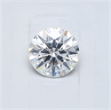 Natural Diamond 0.43 Carats, Round with Excellent Cut, F Color, I1 Clarity and Certified by GIA