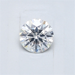 Picture of Natural Diamond 0.43 Carats, Round with Excellent Cut, F Color, I1 Clarity and Certified by GIA