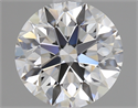 1.34 Carats, Round Diamond with Excellent Cut, E Color, IF Clarity and Certified by GIA