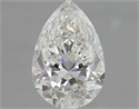 1.50 Carats, Pear Diamond with  Cut, H Color, SI2 Clarity and Certified by GIA