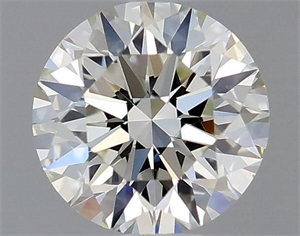 Picture of Natural Diamond 0.40 Carats, Round with Excellent Cut, J Color, VS1 Clarity and Certified by GIA