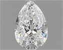 0.80 Carats, Pear Diamond with  Cut, D Color, VS2 Clarity and Certified by GIA