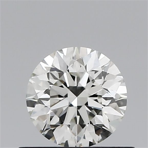 Picture of Natural Diamond 0.54 Carats, Round with Excellent Cut, H Color, VVS2 Clarity and Certified by IGI