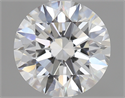 1.30 Carats, Round Diamond with Excellent Cut, F Color, IF Clarity and Certified by GIA