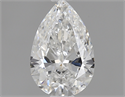 0.52 Carats, Pear Diamond with  Cut, F Color, IF Clarity and Certified by GIA