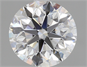 1.40 Carats, Round Diamond with Excellent Cut, D Color, VVS2 Clarity and Certified by GIA