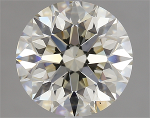 Picture of 3.01 Carats, Round Diamond with Excellent Cut, K Color, SI1 Clarity and Certified by GIA