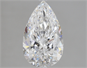 2.02 Carats, Pear Diamond with  Cut, D Color, VVS1 Clarity and Certified by GIA