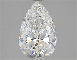 Picture of 3.04 Carats, Pear Diamond with  Cut, F Color, VVS1 Clarity and Certified by GIA